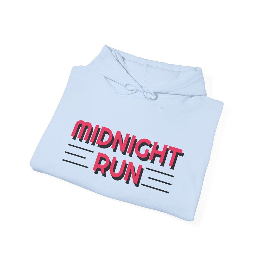 Unisex Midnight Run Hoodie — Retro Palm Beach Graphic Hooded Sweatshirt.