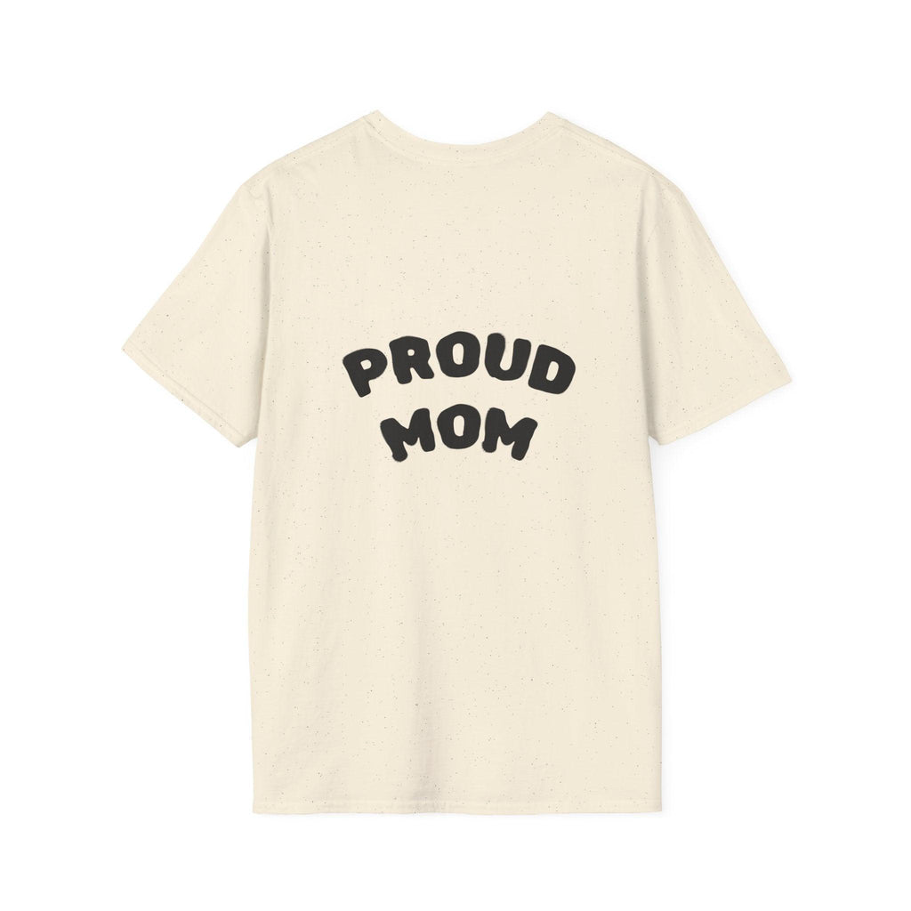Graduation Day T-Shirt — "Proud Mom" Back Graphic.
