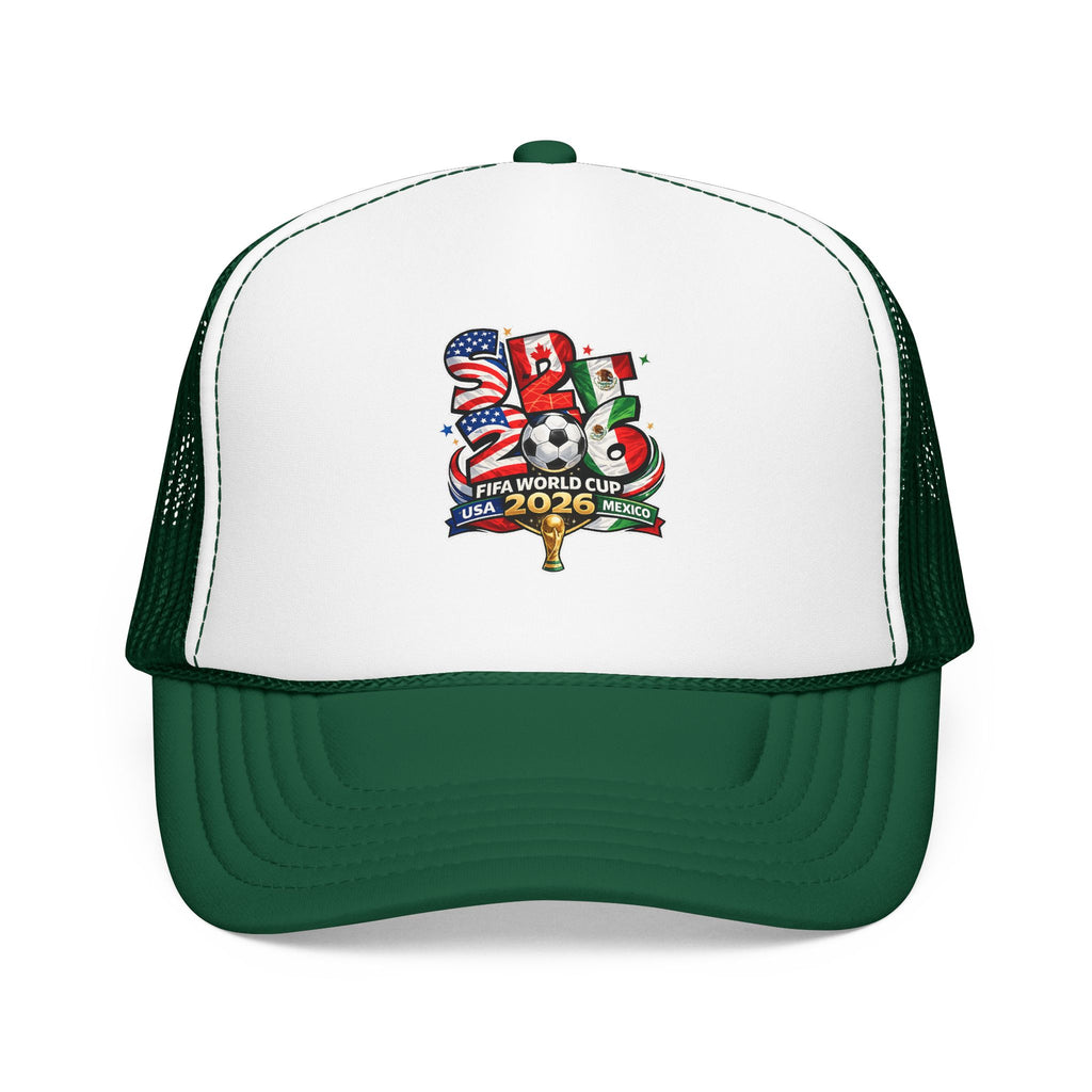 soccer cup 2026 Foam Trucker Hat — USA Soccer Patch Design