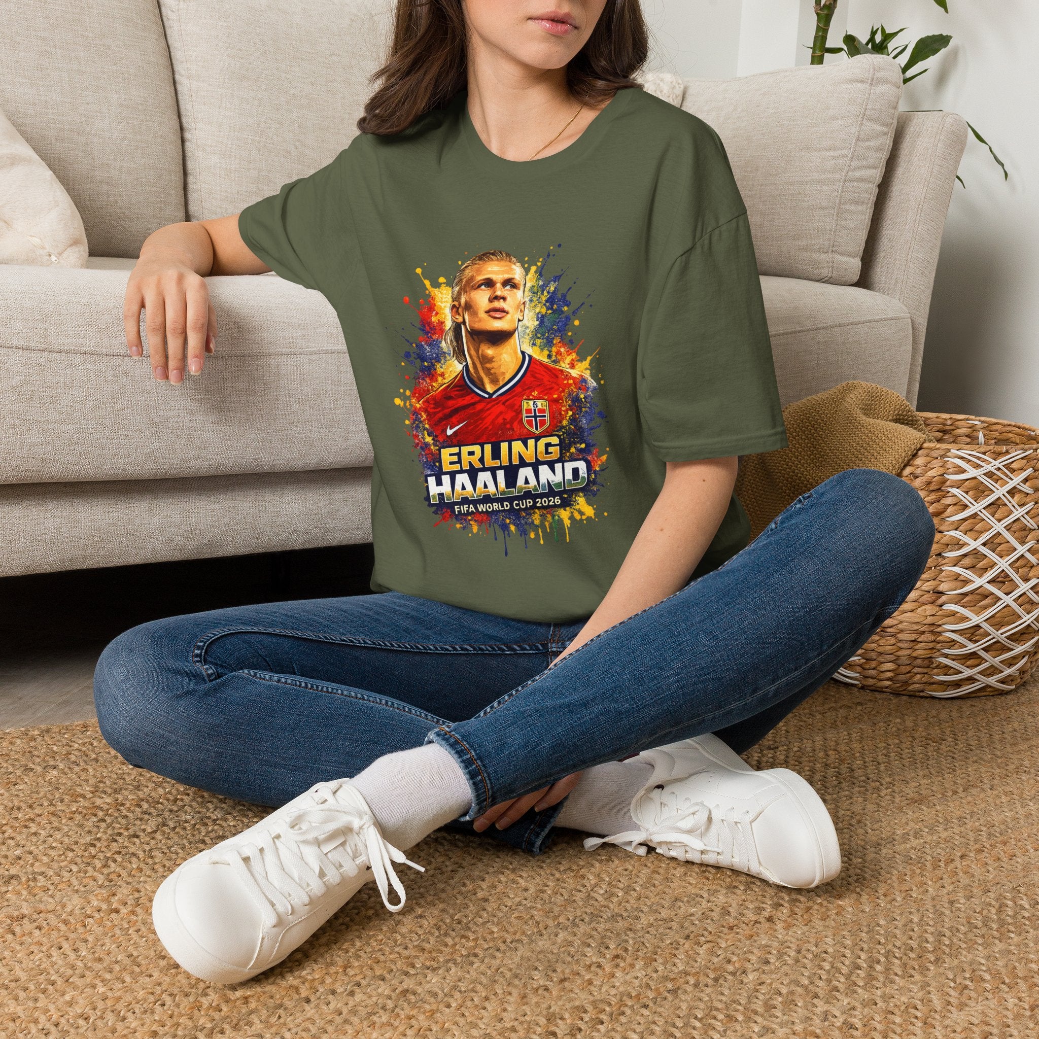 Norway legend Soccer T‑Shirt — Watercolor Portrait Football Tee