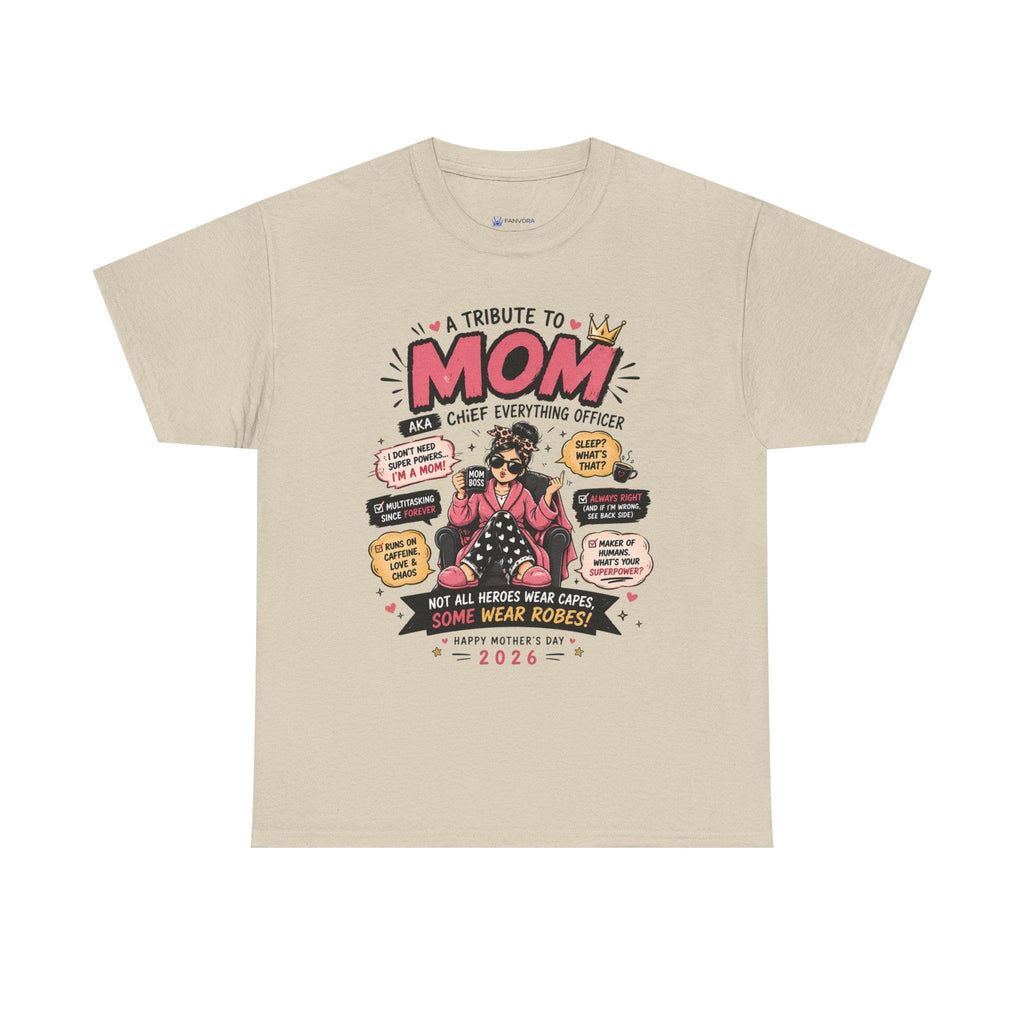 Mom Superhero T-Shirt — "I Don't Need Superpowers, I Am a Mom" Mother's Day Gift.