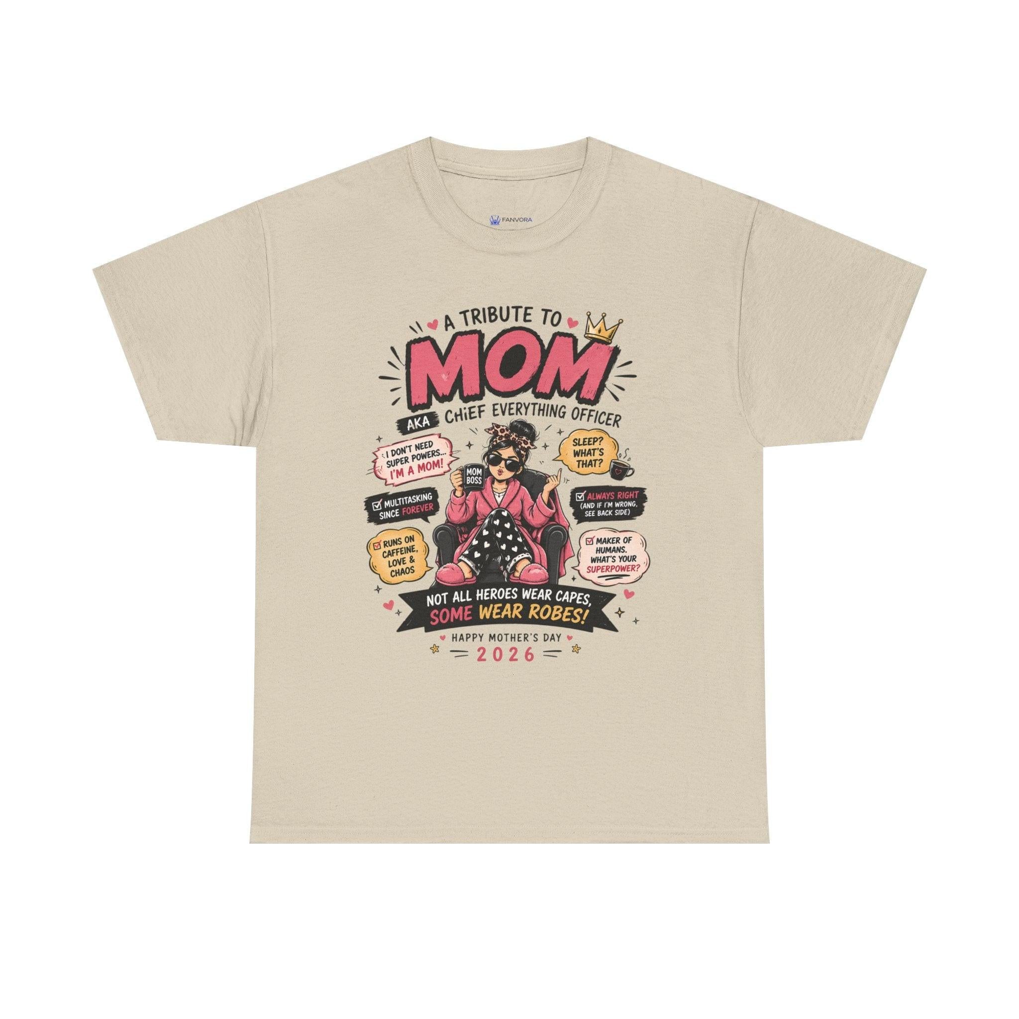 Mom Superhero T-Shirt — "I Don't Need Superpowers, I Am a Mom" Mother's Day Gift.