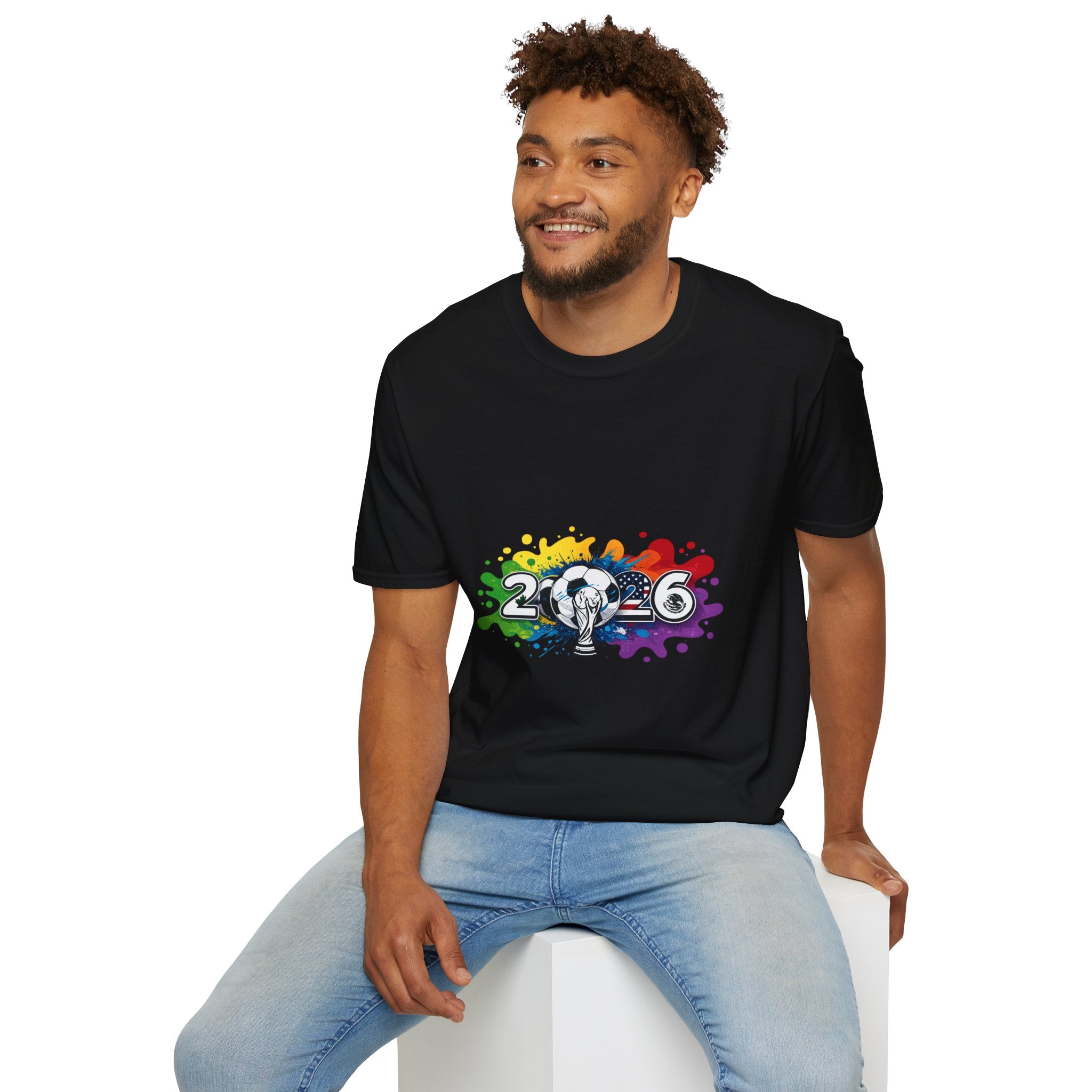 2026 Rainbow Soccer T‑Shirt — Pride Soccer Fan Shirt