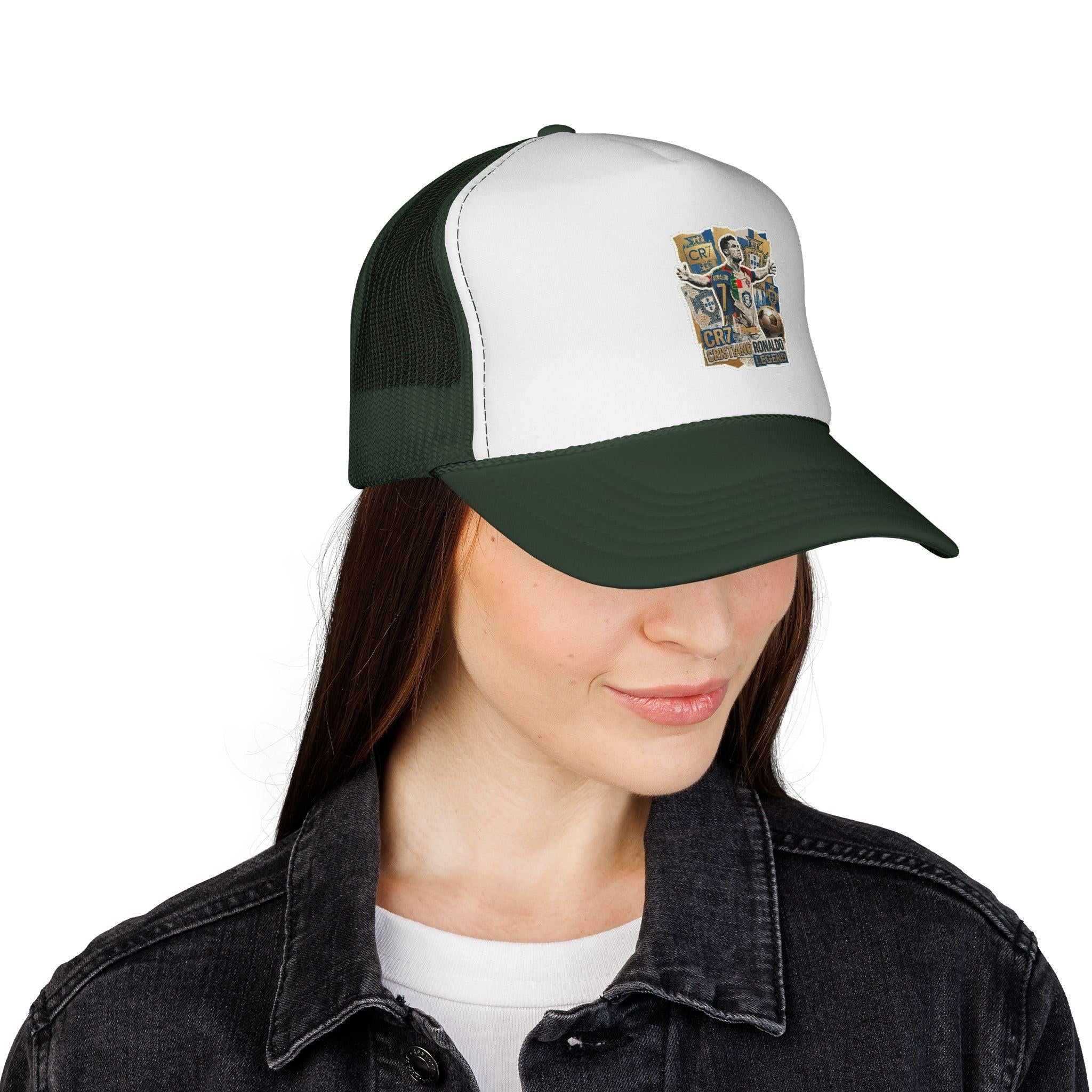 CR7 Fan Inspited Cap — Vintage Soccer Fan Mesh Hat.