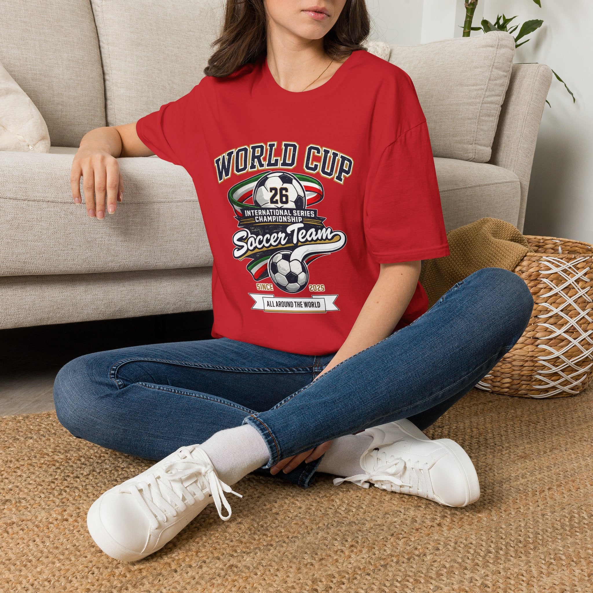Soccer Team T‑Shirt – Vintage International Series Championship Design