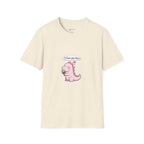 Cute Pink Dino T‑Shirt — "I love you too" Valentine Tee