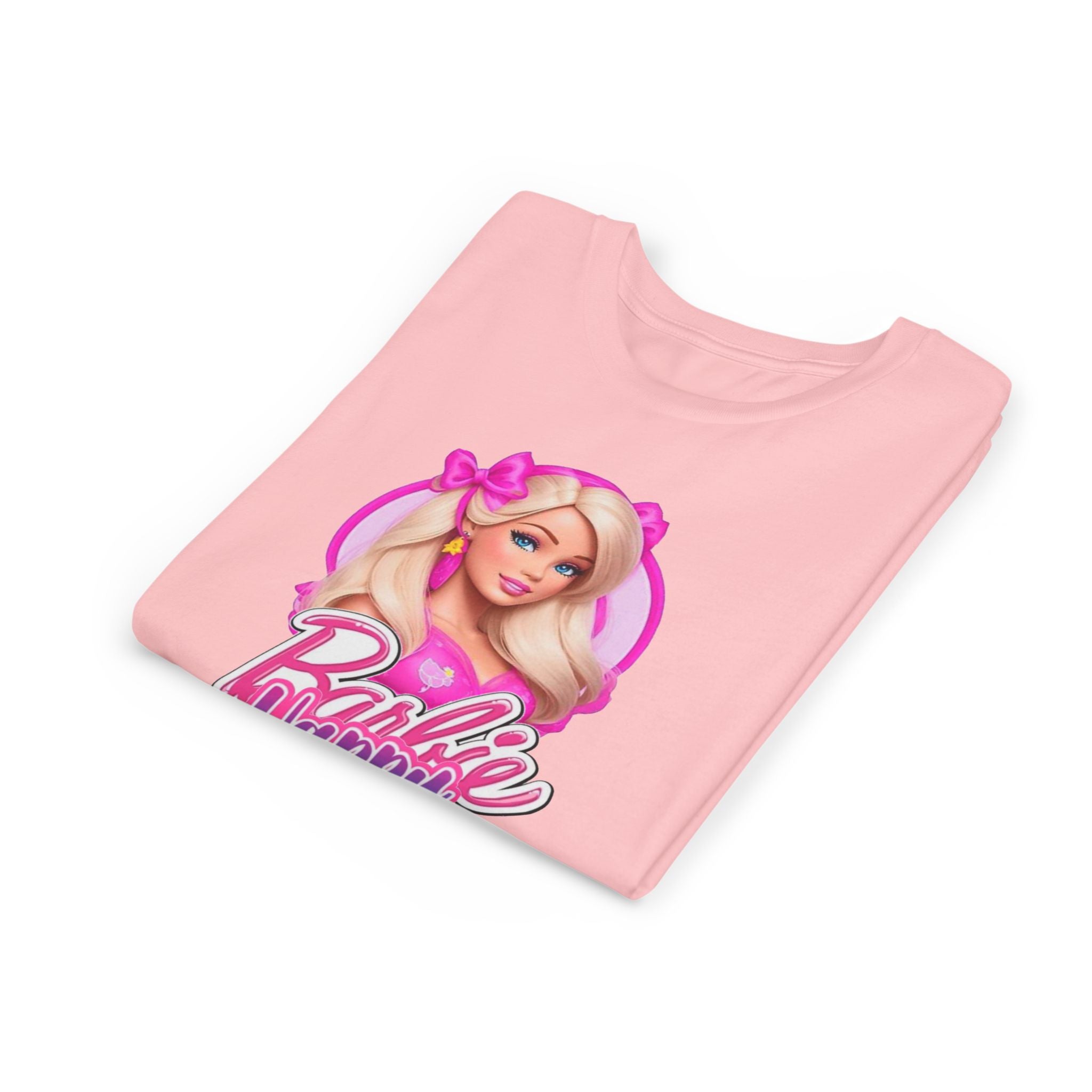 Youth Tee — "Barbie Happy Birthday" Pink Birthday Graphic Shirt
