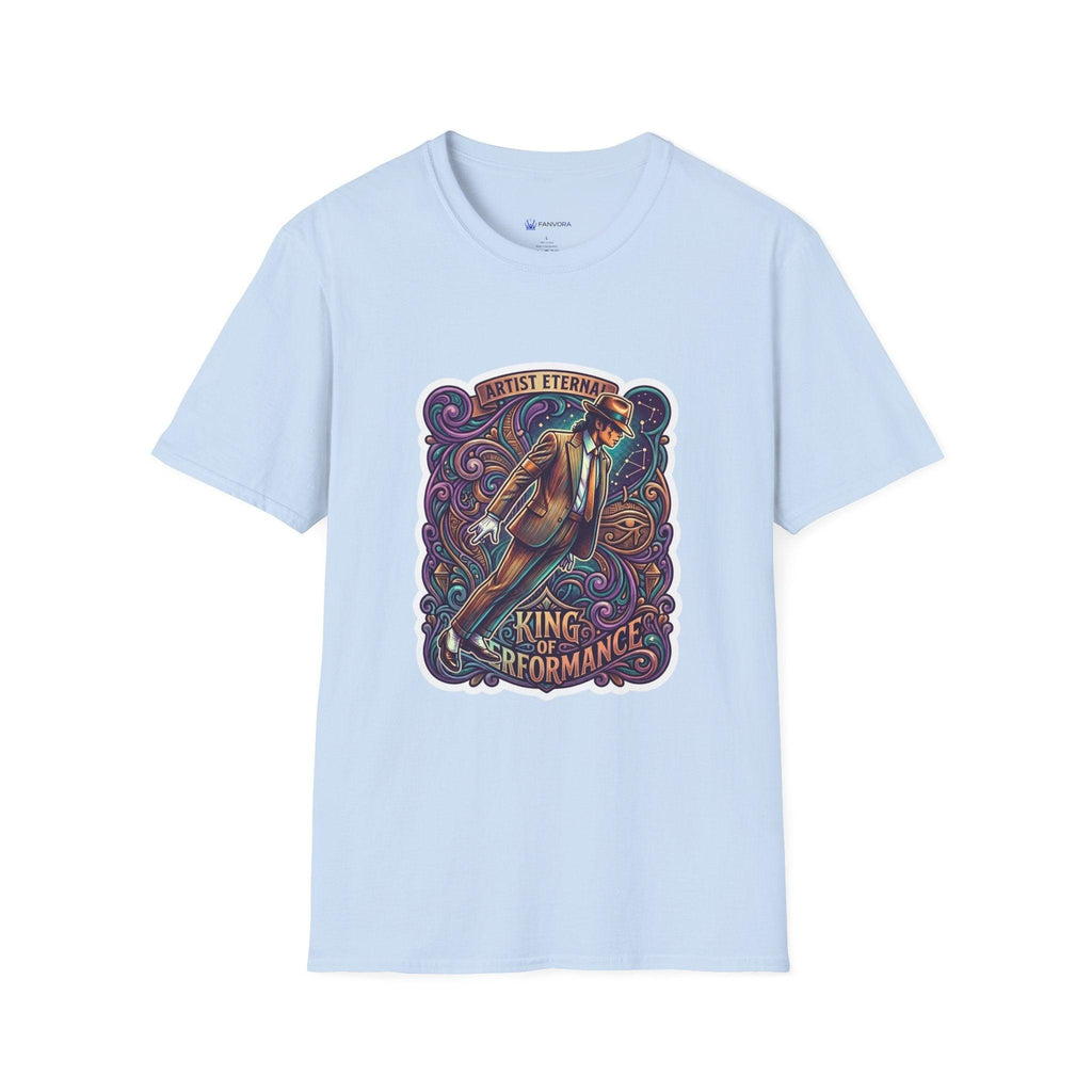 Michael Jackson King of Performance retro tribute graphic t-shirt design