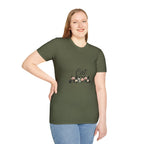Cat Mom T-Shirt – Floral Script Cat Mom Tee, Cute Casual Gift for Cat Lovers