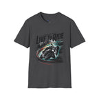 Motorcycle T‑Shirt — "Live to Ride" Racing Bike Graphic Tee