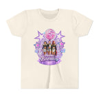 Girls' 5th Birthday Tee - 'Happy Birthday' Glitter Stars Design