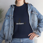 CrossFit Weightlifter T-Shirt — Barbell Silhouette Gym Tee