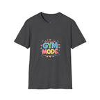 Gym Mode T-Shirt — Cute Barbell Fitness Tee for Gym Lovers
