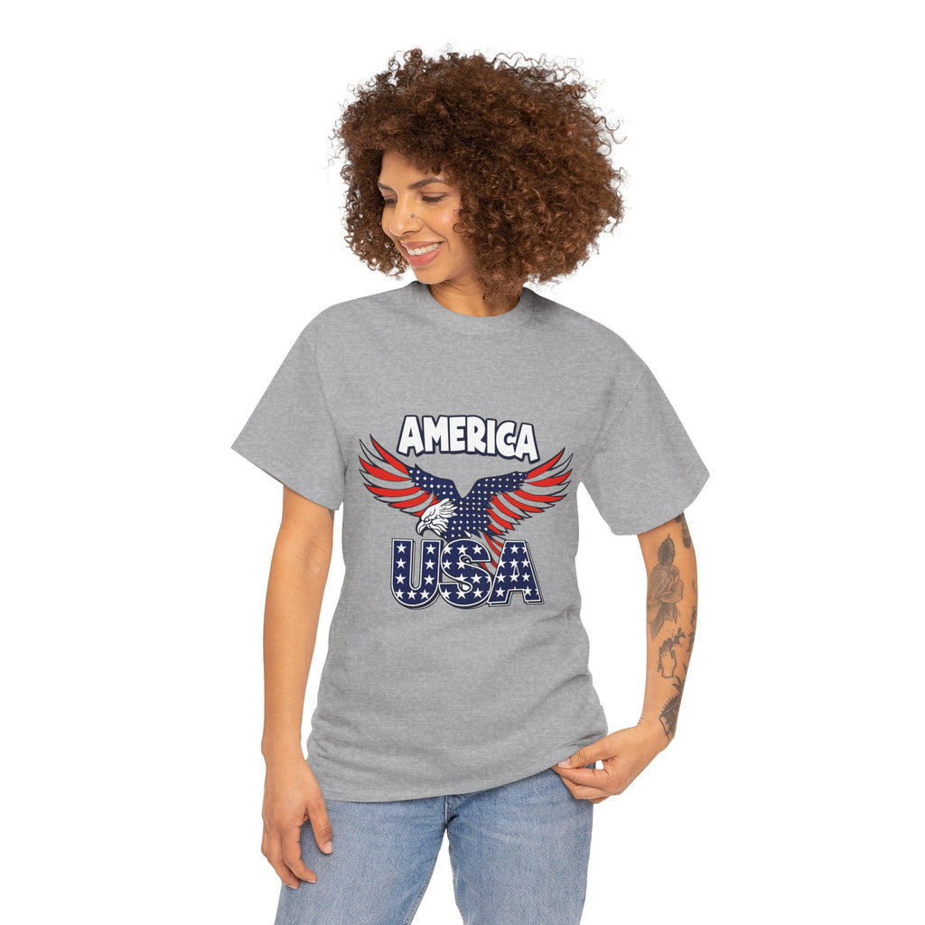 USA Eagle T-Shirt – America Patriotic Graphic Tee for 4th of July