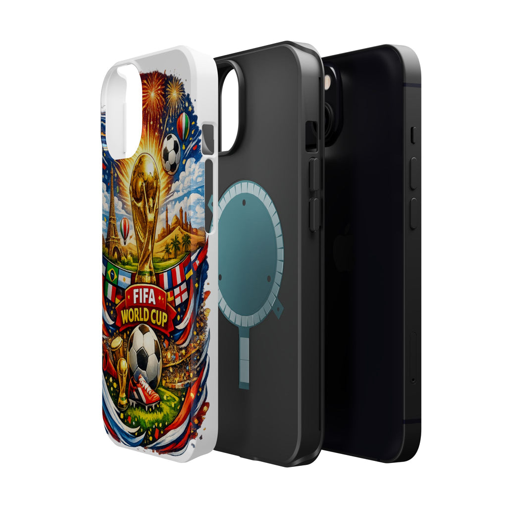 Soccer Magnetic Impact-Resistant Phone Case — FIFA Trophy Design