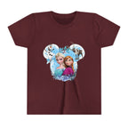 Girls' Frozen Princesses Youth Tee – Elsa & Anna Winter Friends Shirt