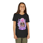Girls' 5th Birthday Tee - 'Happy Birthday' Glitter Stars Design
