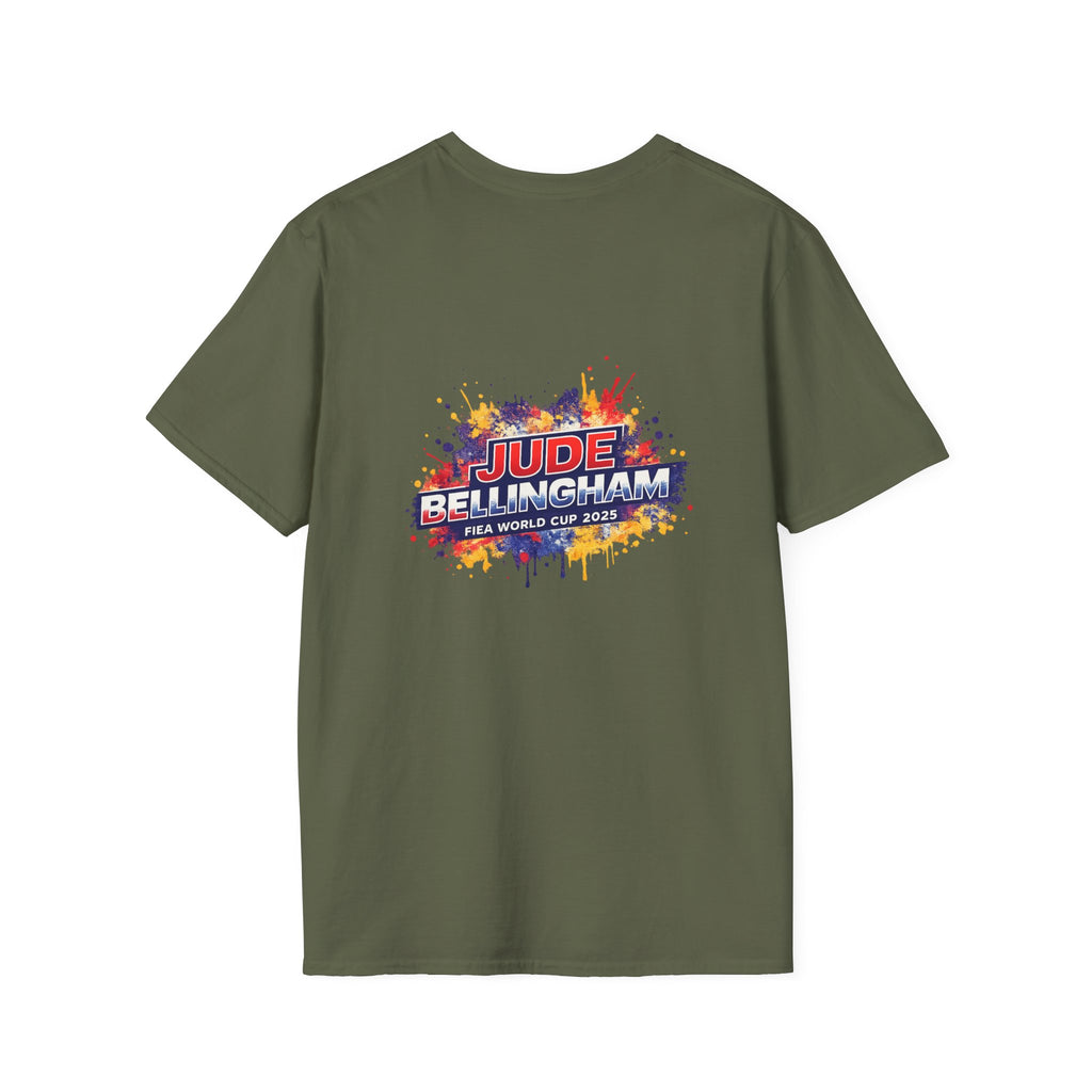 Portrait T-Shirt — Color Splash Football Player Graphic ("England legend")