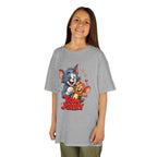 Tom & Jerry Kids T‑Shirt – Vintage Cartoon Cat and Mouse Graphic Tee.