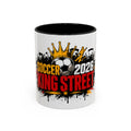 Soccer King Street 2026 Accent Coffee Mug — Crowned Soccer Ball Design (11/15oz)
