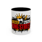 Soccer King Street 2026 Accent Coffee Mug — Crowned Soccer Ball Design (11/15oz)