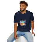 Gym Mode T-Shirt — Cute Barbell Fitness Tee for Gym Lovers