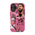 Soccer Star Tough Phone Case pink —  Argentina legend.
