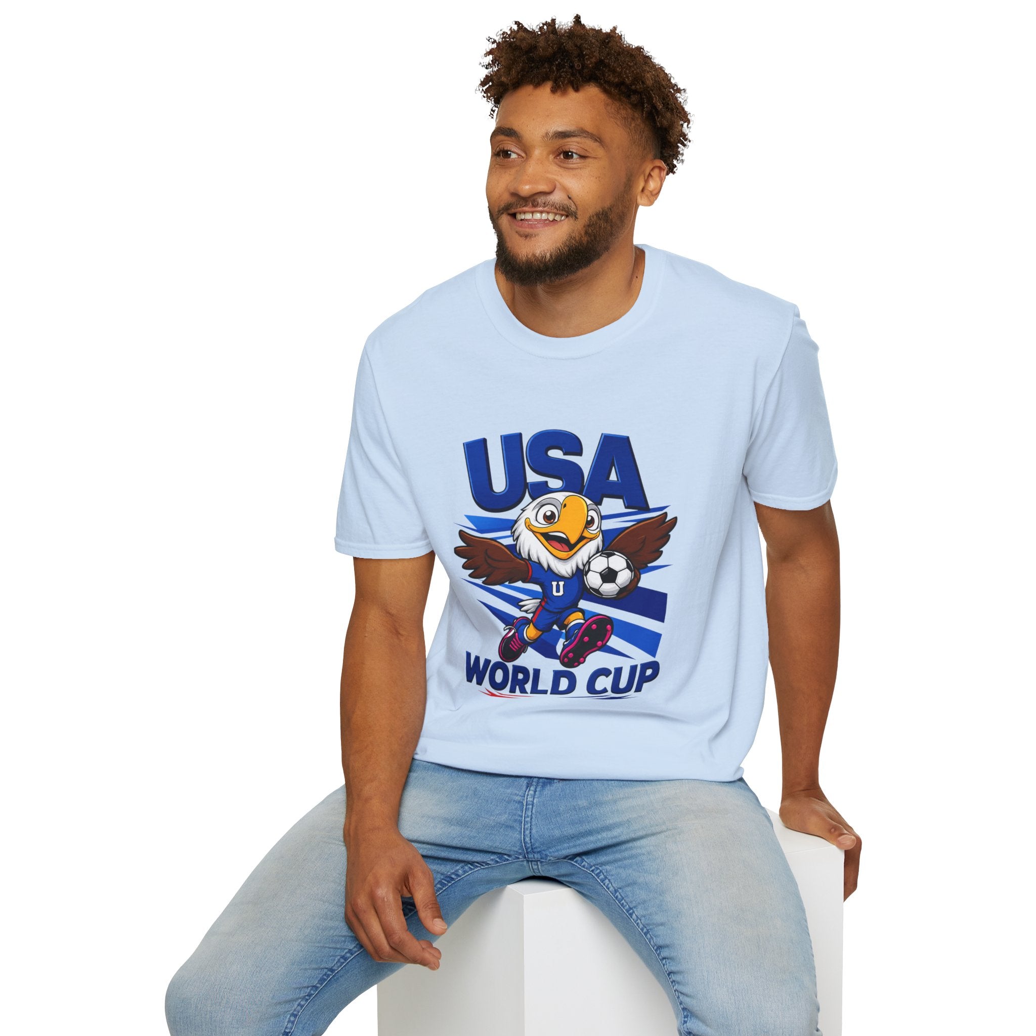 USA  Soccer T-Shirt — Eagle Mascot Graphic