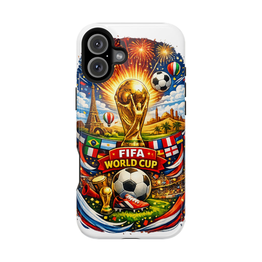 Soccer Magnetic Impact-Resistant Phone Case — FIFA Trophy Design