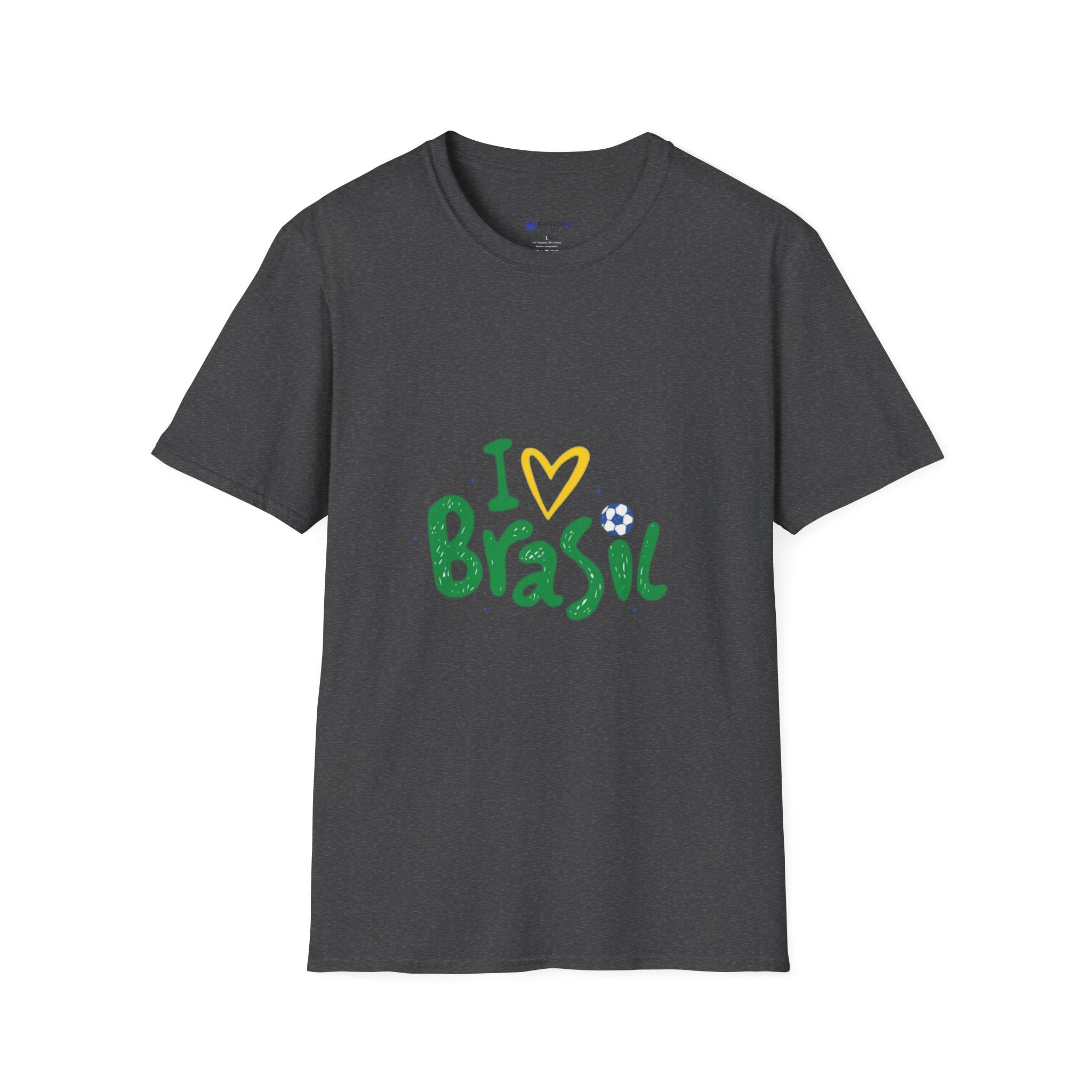 Brazil Soccer T-Shirt — I  Brazil Football Fan Tee