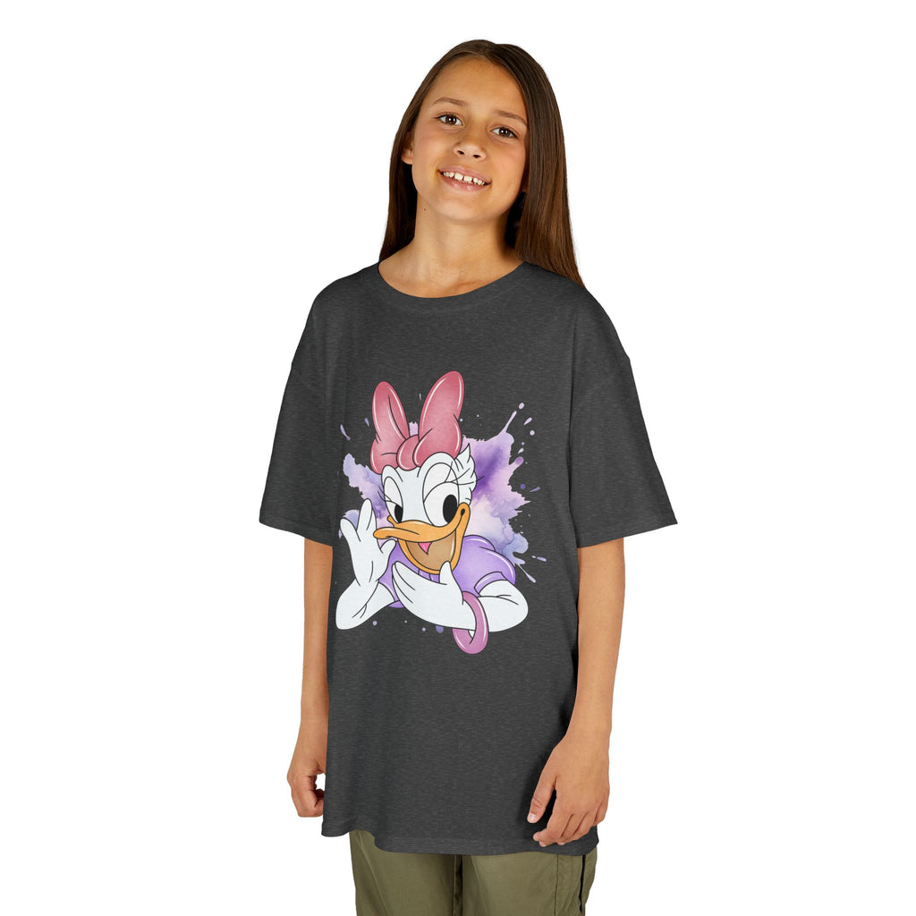 Kids Tee — Cute Daisy Duck Watercolor Graphic