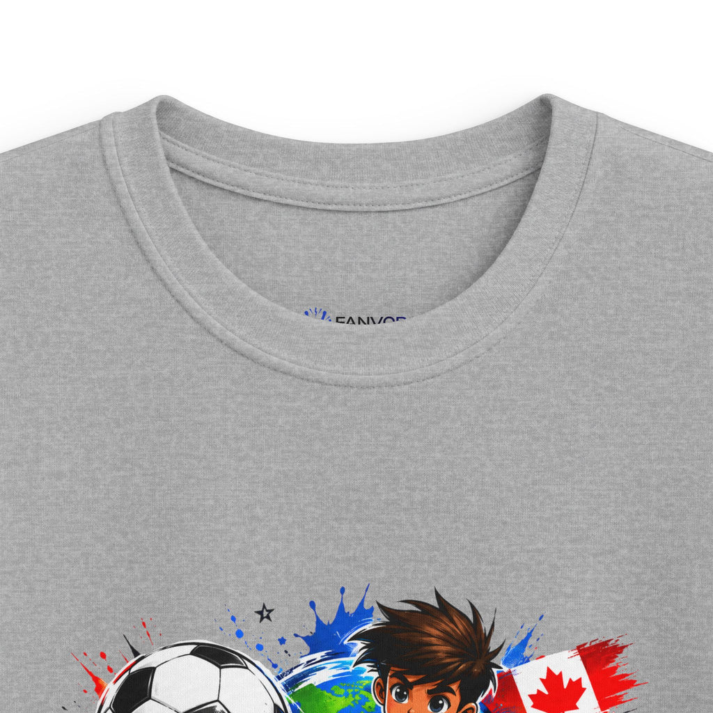 Kids Soccer  2026 Tee cartoon character