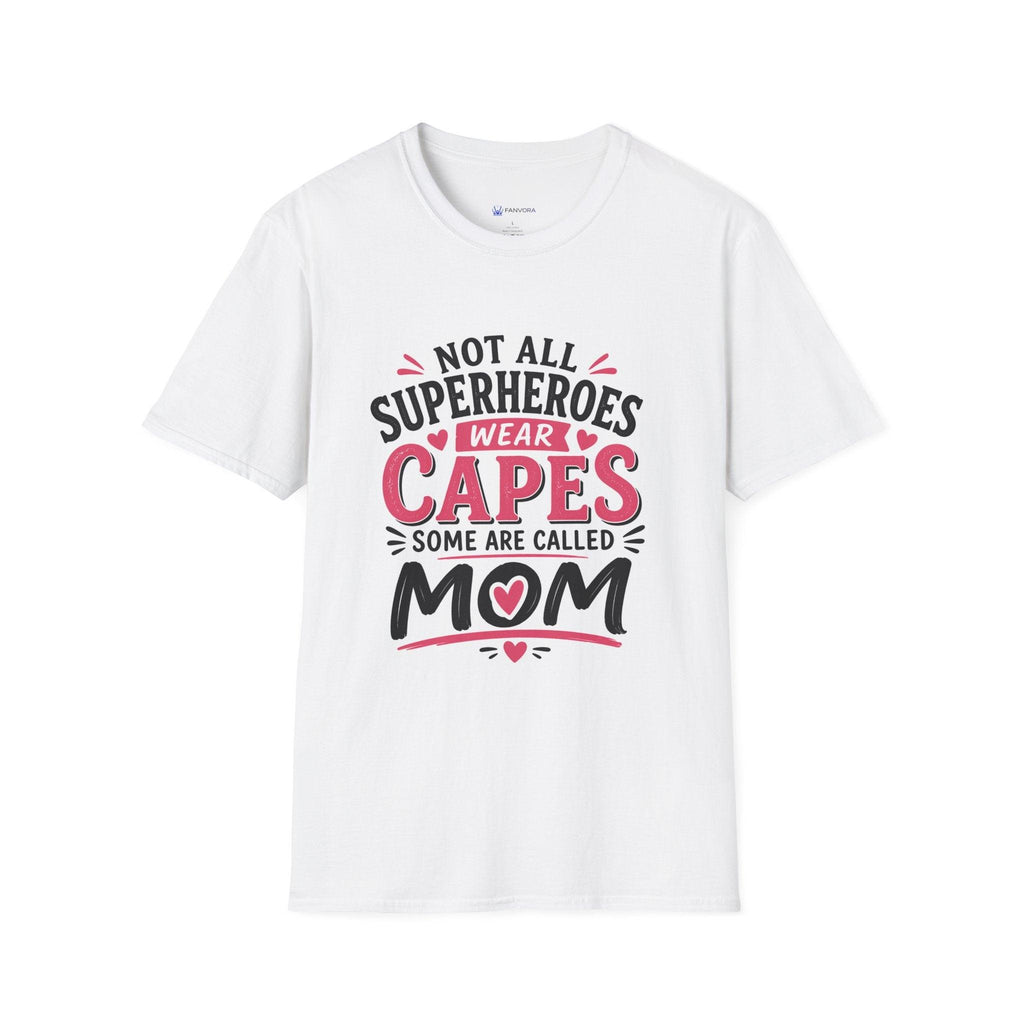 Premium Quality - Mom Superhero T-Shirt - "Not All Superheroes Wear Capes" Graphic Tee.