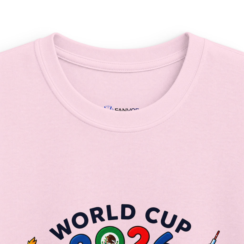 Kids Tee -  America Soccer Mascot & Landmarks