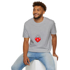 Heart Lock T-Shirt — Cute Red Heart Padlock Graphic Tee for Valentine’s Day