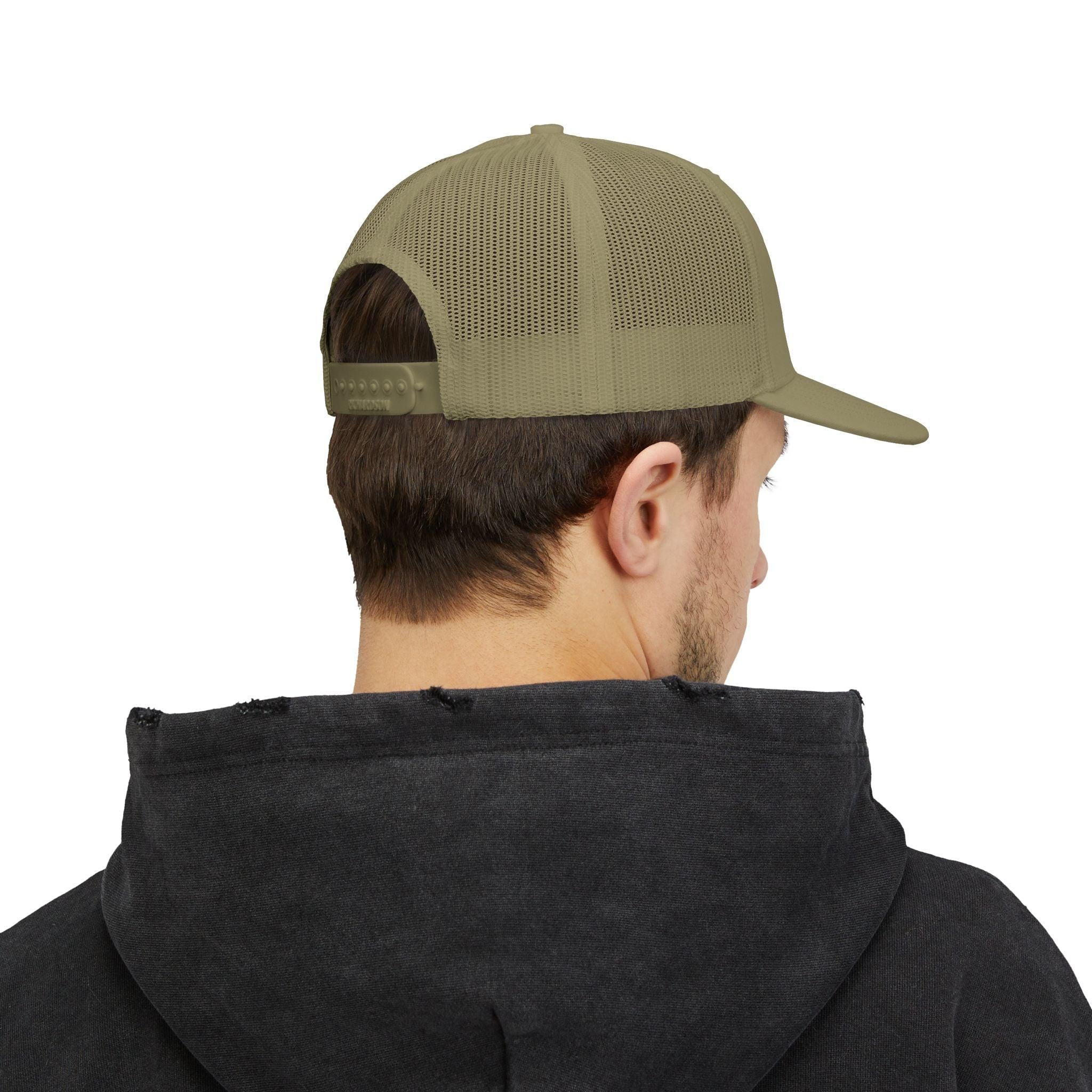 Soccer Dad Trucker cap– Embroidered Ball Design Snapback Cap.