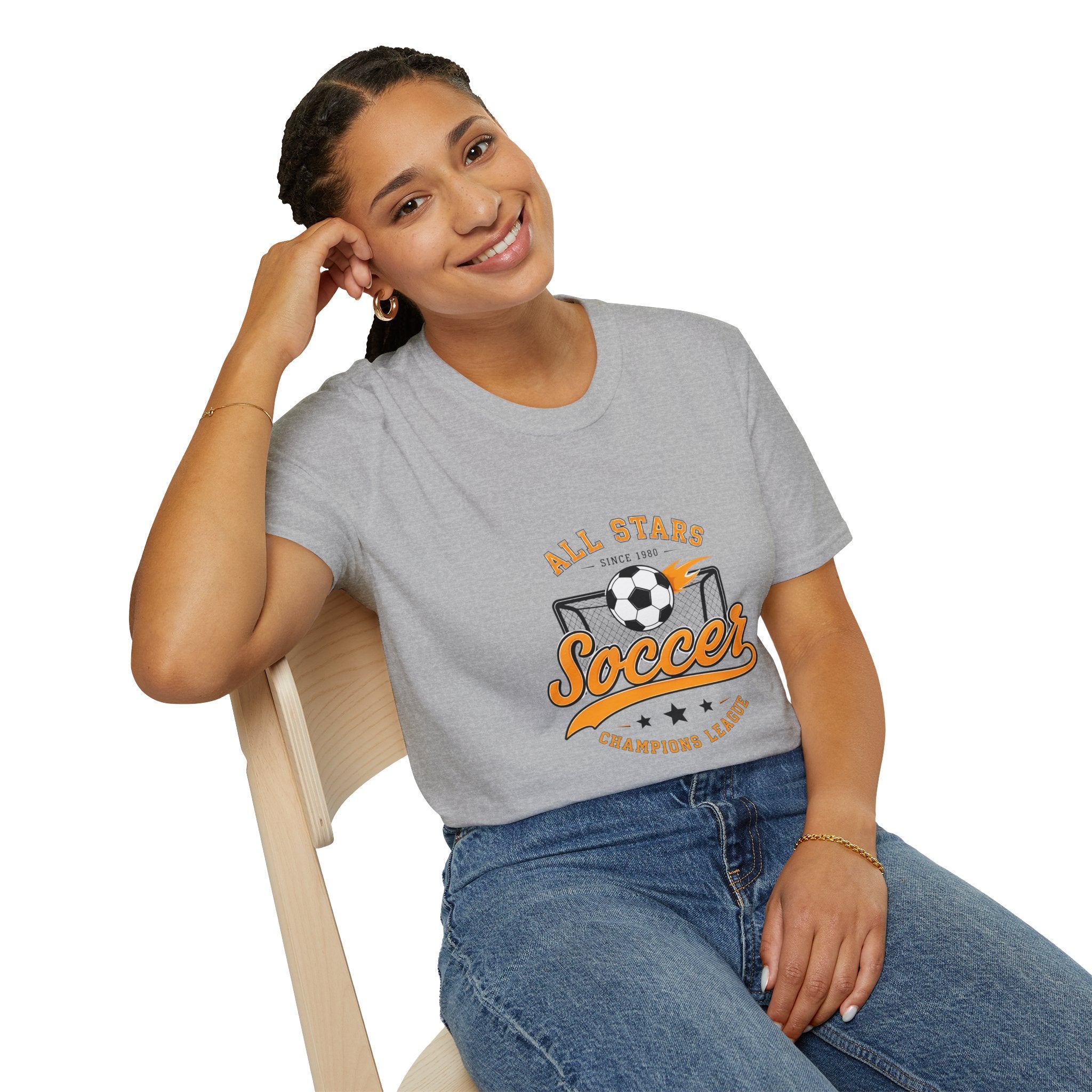 Soccer All Stars T-Shirt — Vintage Goal & Ball Sports Tee