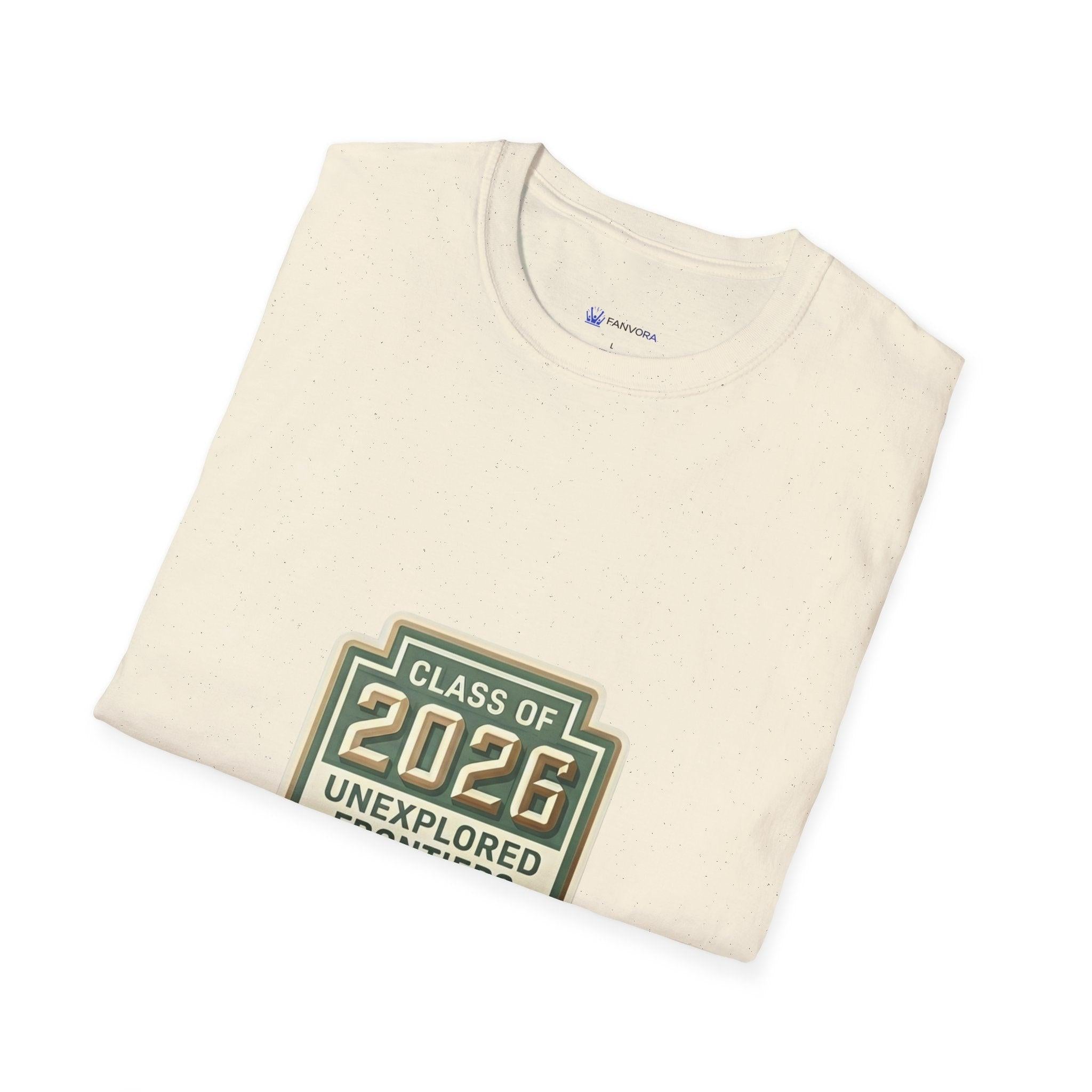 Class of 2026 'Unexplored Frontiers' Graduation T-Shirt.