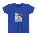 Youth Tee - Cute 'Super Strike!' Soccer Boy Graphic