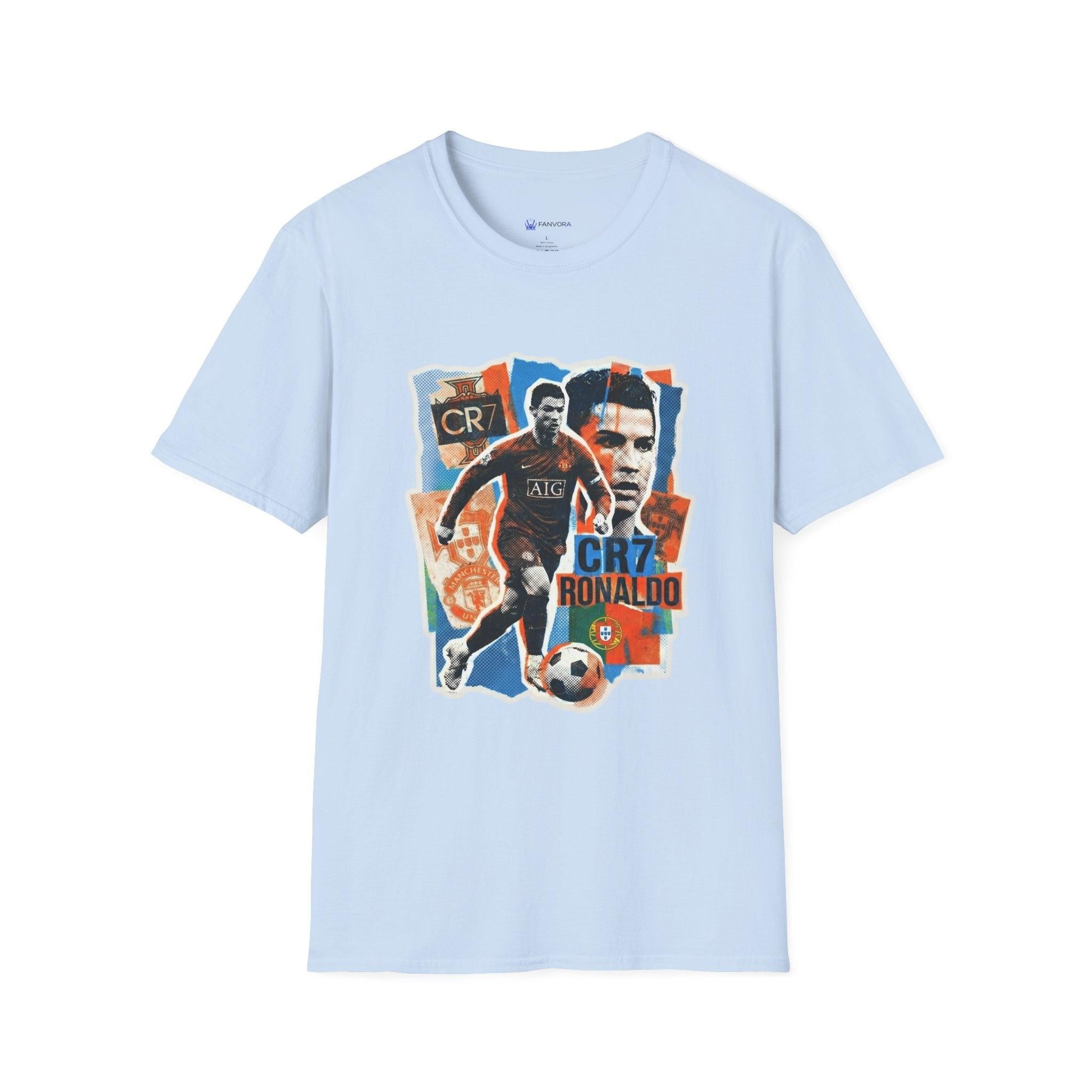 CR7 Soccer Graphic T-Shirt — Vintage Collage World Cup 2026 Fan Inspired.