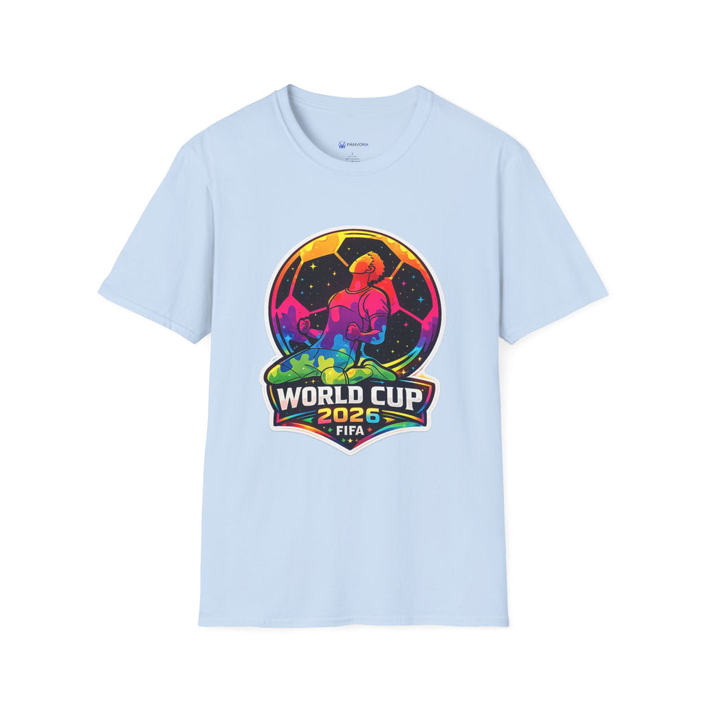Soccer T‑Shirt — Colorful Retro Player Graphic