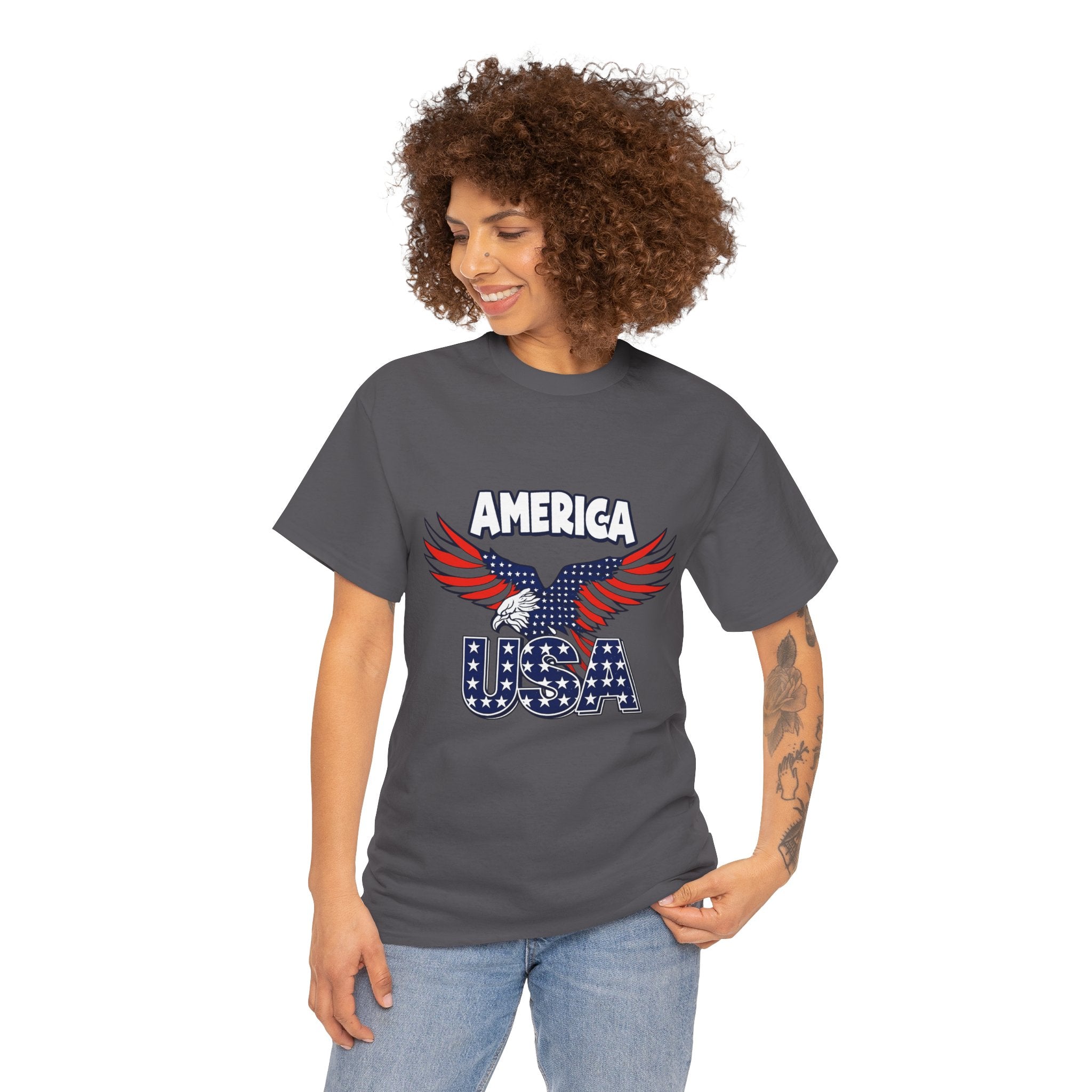 USA Eagle T-Shirt – America Patriotic Graphic Tee for 4th of July