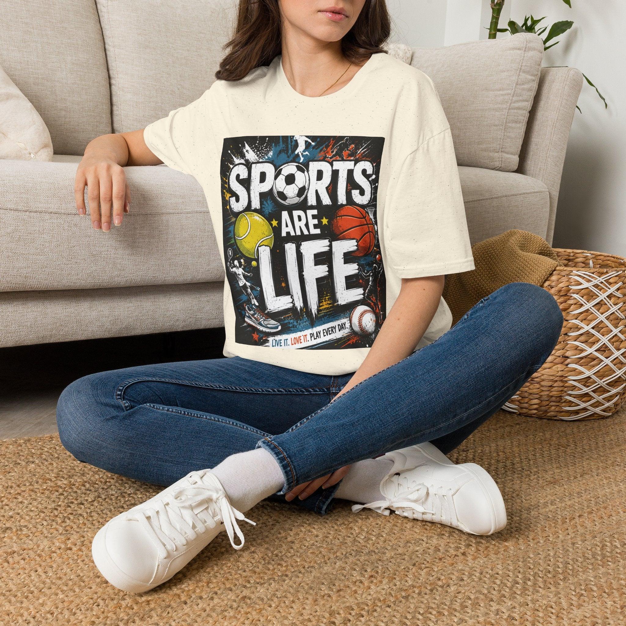 Sports Are Life T‑Shirt — Multi‑Sport Athletic Graphic Tee black sports.