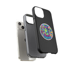 Matte Black iPhone Tough Cases 12 to 17 Pro Max  — "King of Pop Forever" Retro Pop Art Phone Case