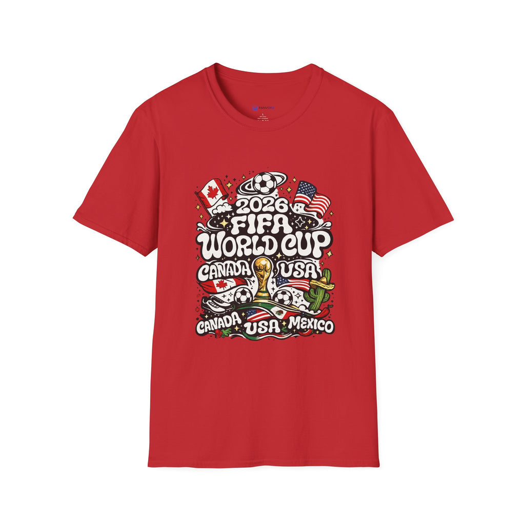 soccer T-Shirt — Canada USA Mexico Fans Shirt