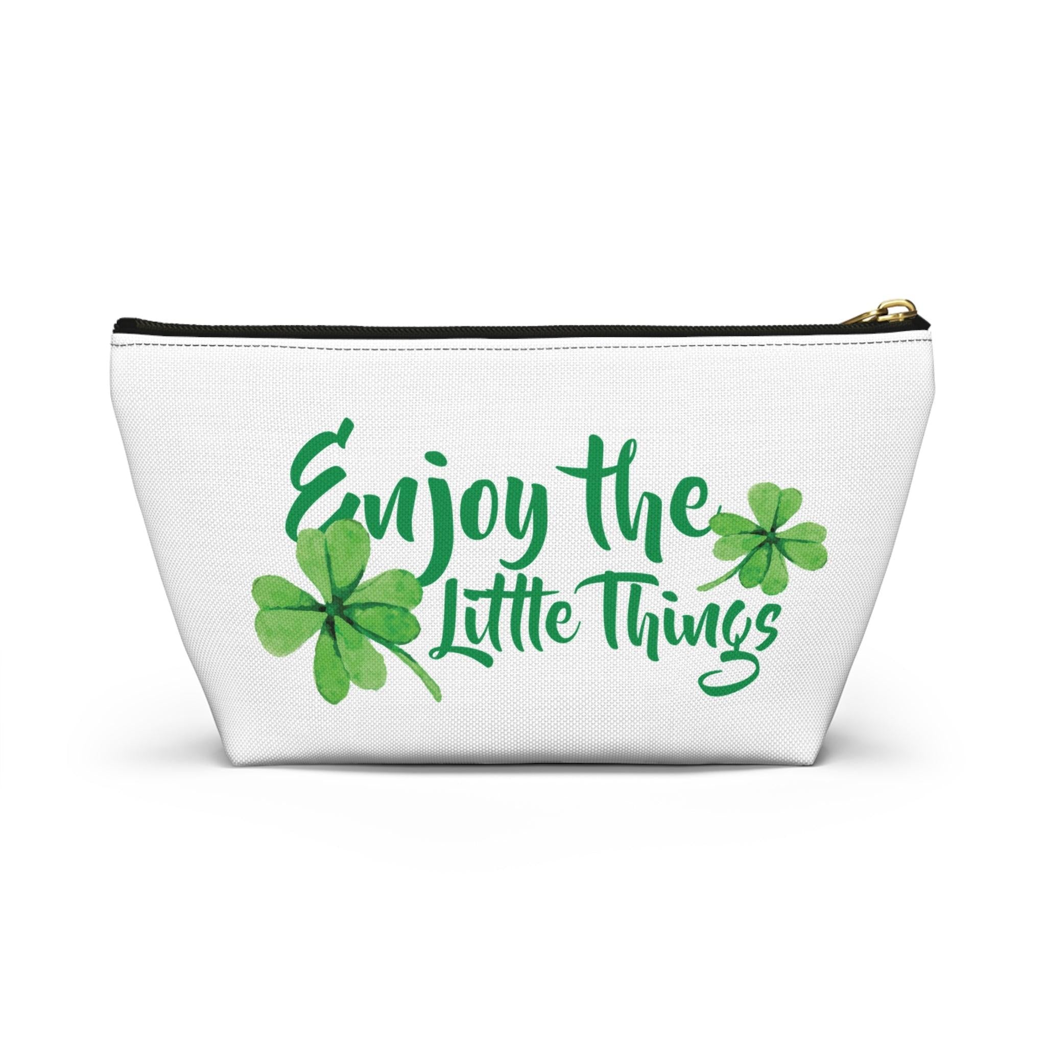 Enjoy the little things inspirational travel pouch