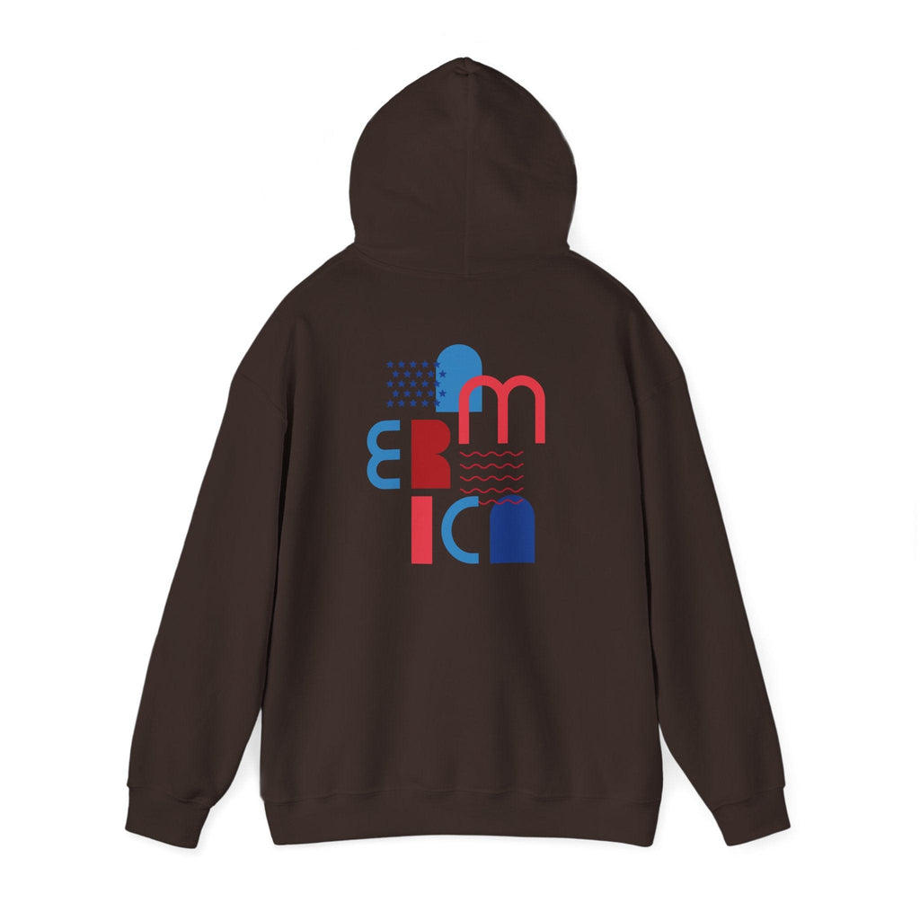 American Patriot Graphic Hoodie — Patriotic Fourth of July Sweatshirt.