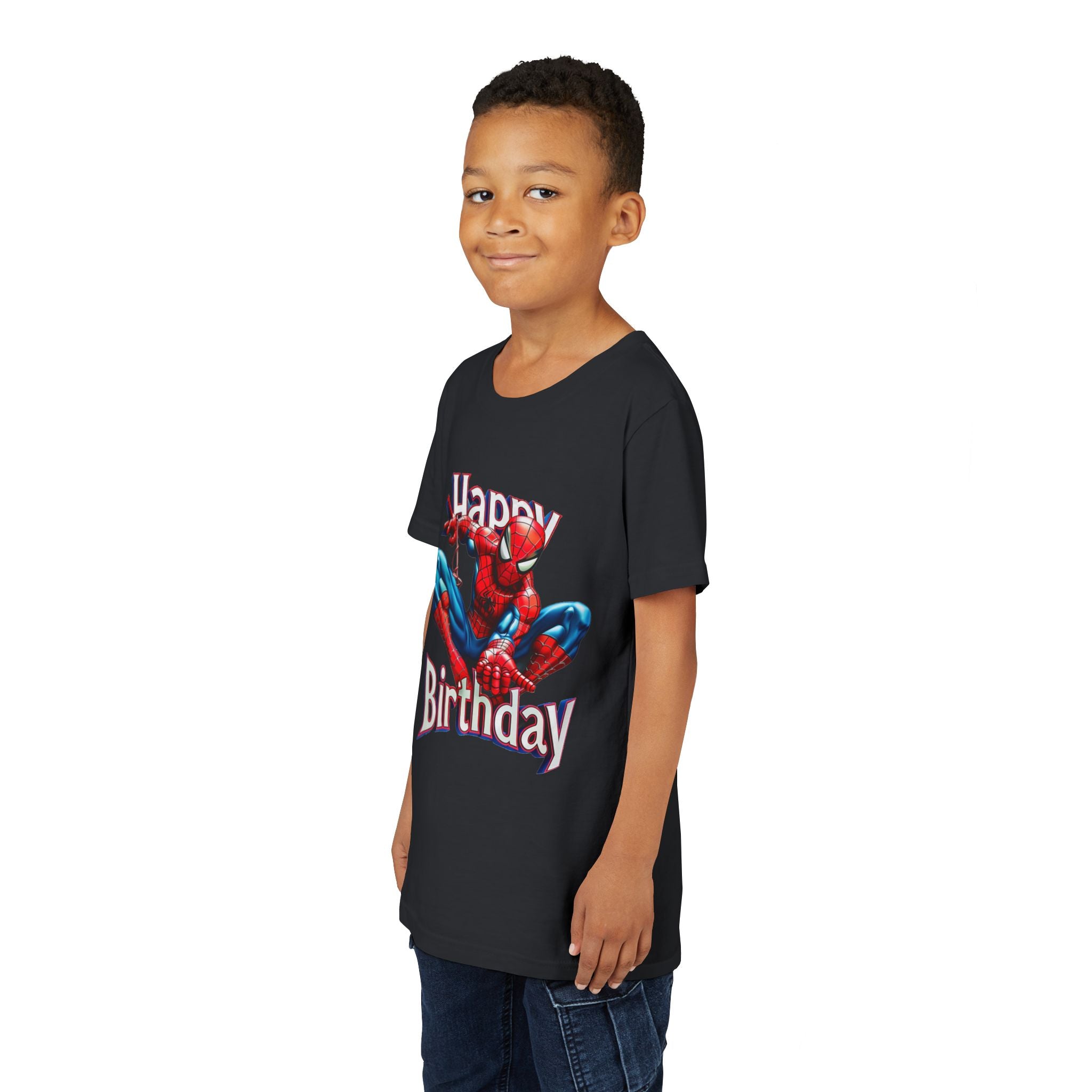 Spider Hero "Happy Birthday" Youth Tee