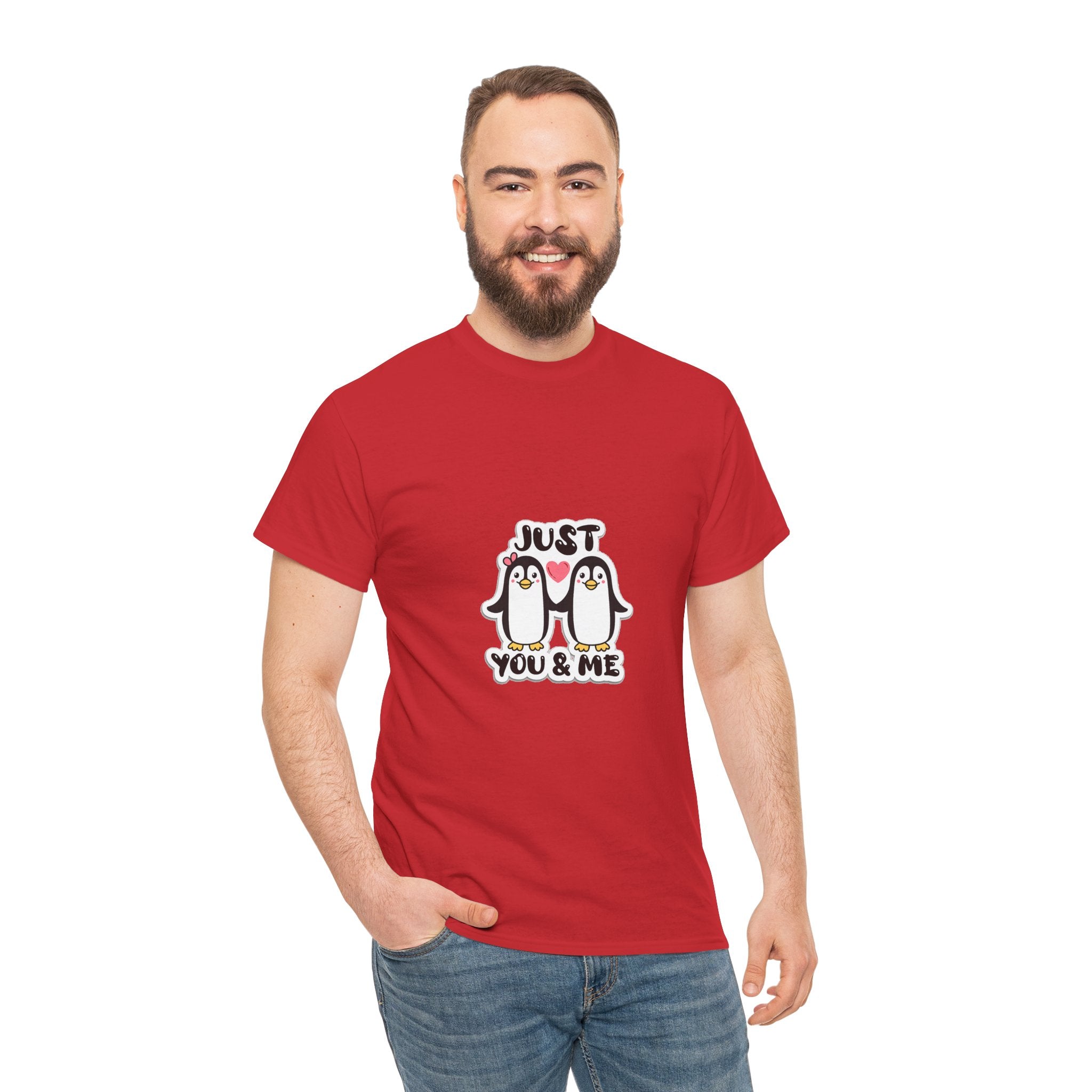 Just You & Me Penguin Tee — Cute Couples Graphic T-Shirt
