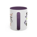 Inspirational "Creativity Never Goes Out of Style" Accent Coffee Mug (Black Handle).